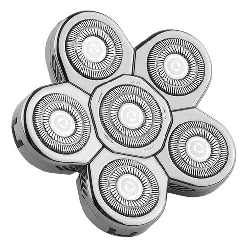 Lame de qualité 3/4/5/6/7/8/9D,tête flottante,rasoir électrique étanche en acier inoxydable pour hommes,lame de rechange pour rasoir - Type 6 knife head Silver #B