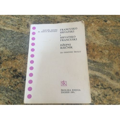 Dictionnaire Francusko Hrvatski Par Natasa Benini