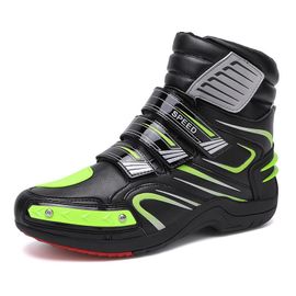 Chaussures Bottes De Moto Coordonnantes Pour Hommessécurité Toutterrainprévention Des Collisionschaussures De Motocrossprotection Des Coureurs