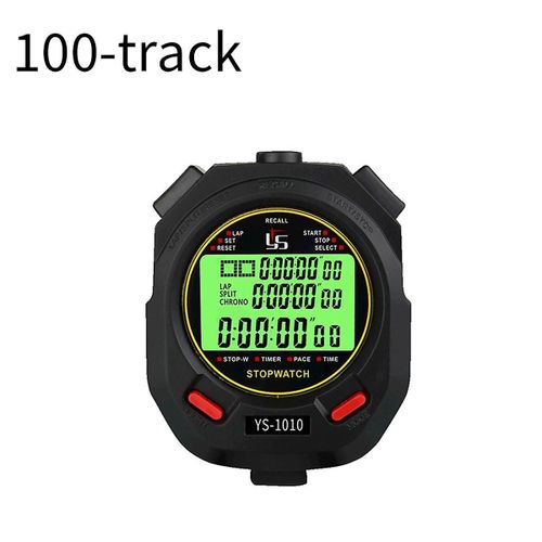 Digital Sports Stopwatch Timer 100 Tracks Luminous Stopwatch Professional Chronograph Counter Outdo