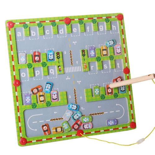 Puzzles Magnétiques Alphabet Magnétique Labyrinthe Lettre Puzzle Motricité Fine Jouets Pour 3 4 5 Ans Bo