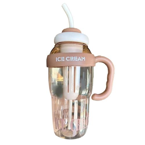 Nouveau 1300ml Portable Paille Tasse D¿Eau Sport Bouteille D¿Eau Voyage En Plein Air Tasse À Café Running Riding Ca