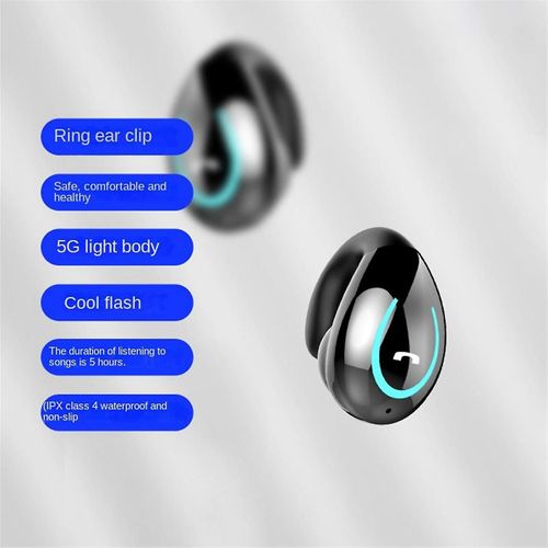 Single Wireless Headphones Touch Control Ear Clip Bluetooth Headphones Works On Smartphones Music H