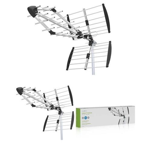 Antenne extérieure UHF DVB-T/T2 Filtre LTE700 Gain 11 dB 75 Ohm Longueur 1085 mm ABS / Aluminium