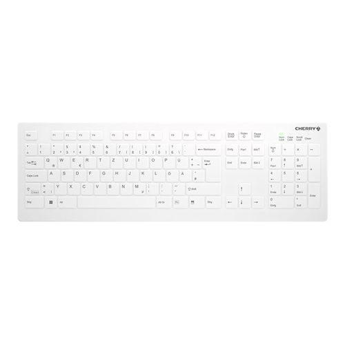 Active Key AK-C8112 - Clavier - médical - full size - lavable - sans fil - 2.4 GHz - QWERTZ - Allemand - commutateur : CHERRY SX - blanc