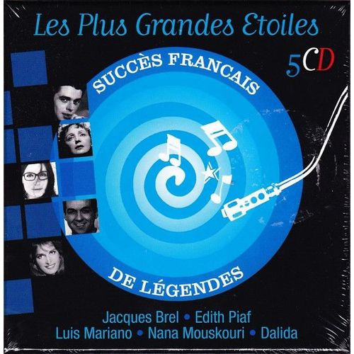 Les Plus Grandes Etoiles - Succes Francais De Legendes - Coffret 5 Cd