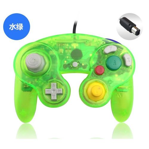 Vert Transparent 2 - Couleur Transparente Pour N-G-C Gamepad Un Bouton Filaire Contrôleur De Jeu Joystick Pour G-Amec-Ube Pour G-C
