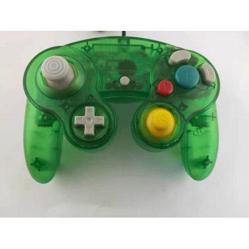 Green Transparent3 - Couleur Transparente Pour N-G-C Gamepad Un Bouton Filaire Contrôleur De Jeu Joystick Pour G-Amec-Ube Pour G-C