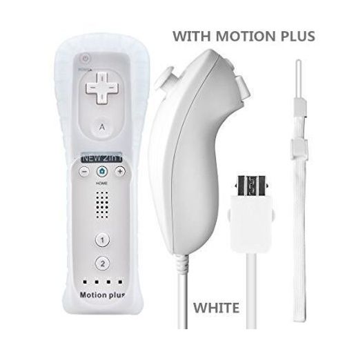Avec Motion Plus - Joystick Bluetooth Sans Fil Pour Nintendo Wii, Manette De Synchronisation, Manette De Jeu, Stocke La Main, Dahchuck, Motion Plus En Option, 2 En 1