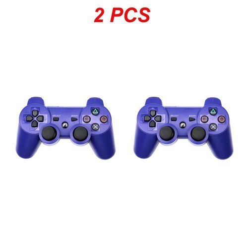 Blue 2pcs - Manette Bluetooth Sans Fil Pour Sony Ps3, Manette De Jeu Pour Play Station 3, Joystick, Poignée À Distance Pour Sony Playstation 3