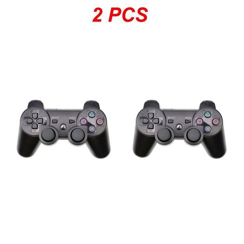 Black 2pcs - Manette Bluetooth Sans Fil Pour Sony Ps3, Manette De Jeu Pour Play Station 3, Joystick, Poignée À Distance Pour Sony Playstation 3