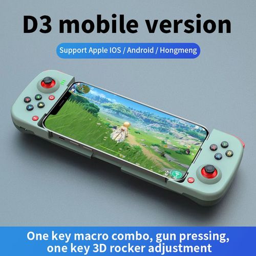 Vert - Manette De Jeu D3 Sans Fil, Bt 5.0, Extensible, Pour Téléphone Portable, Appareils Android Et Ios, Joystick Rétractable Pour Pc, Contrôleur De Jeu Vidéo