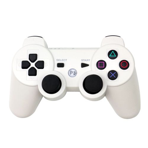Blanc 1pc - Manette Bluetooth Sans Fil Pour Sony Ps3, Manette De Jeu Pour Play Station 3, Joystick, Poignée À Distance Pour Sony Playstation 3