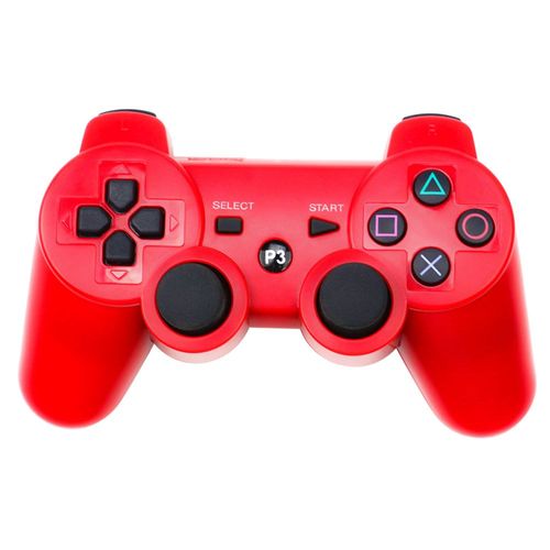 Rouge 1pc - Manette Bluetooth Sans Fil Pour Sony Ps3, Manette De Jeu Pour Play Station 3, Joystick, Poignée À Distance Pour Sony Playstation 3