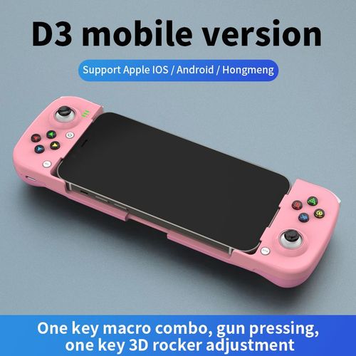 Rose - Manette De Jeu D3 Sans Fil, Bt 5.0, Extensible, Pour Téléphone Portable, Appareils Android Et Ios, Joystick Rétractable Pour Pc, Contrôleur De Jeu Vidéo