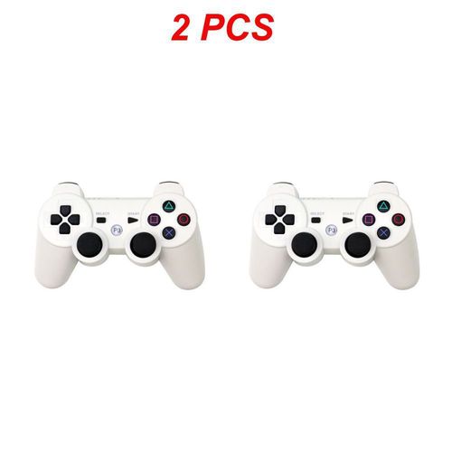 Blanc 2pcs - Manette Bluetooth Sans Fil Pour Sony Ps3, Manette De Jeu Pour Play Station 3, Joystick, Poignée À Distance Pour Sony Playstation 3
