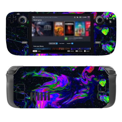 Autocollant De Peau En Vinyle Pour Console Steam Deck, Ensemble Complet, Autocollant De Qualité Supérieure, Housse De Protection Ronde Pour Assujet, Accessoires
