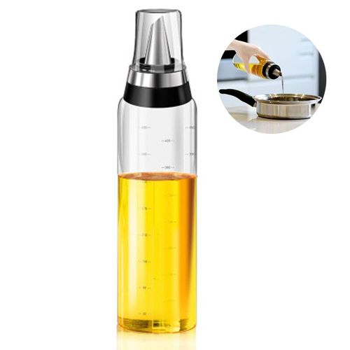Bouteille D'huile D'olive Premium, Verseur D'huile En Verre Sans Goutte, Récipient De Vinaigre Et De Sauce De Cuisine, Bec Doseur 350-500ml