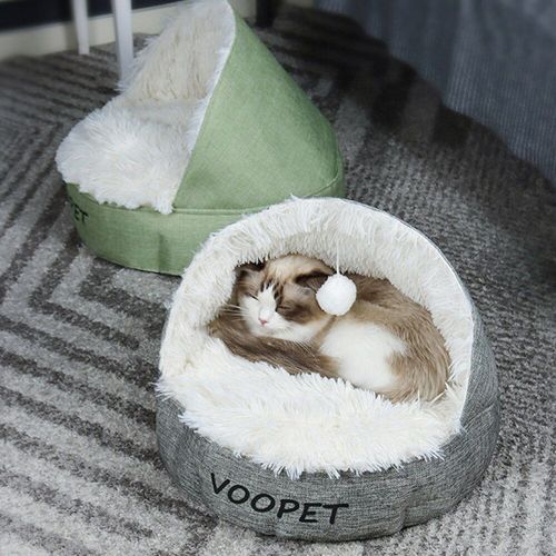 Coussin De Repos Universel Semi-Fermé Pour Animaux De Compagnie, Panier Pour Animaux De Compagnie, Confortable, Pour Chaton, Tente De Maison, Doux, Hiver