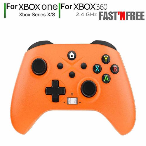 2.4 G D'orange - Consoles De Jeux Sans Fil Pour Xbox Series S X One, Contrôleur Windows, Contrôleur Android Et Ios