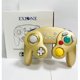 Or Avec Boîte - Contrôleur De Commutateur Sans Fil Nintendo Gamecube, Manette De Jeu Bluetooth, Aste, Réveil