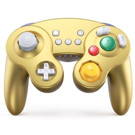 Or Sans Boîte - Contrôleur De Commutateur Sans Fil Nintendo Gamecube, Manette De Jeu Bluetooth, Aste, Réveil