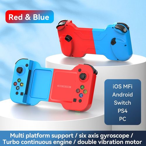 Rouge D5 - Manette De Jeu Portable De Type C, Non Bluetooth, Support De Téléphone Télescopique, Manette De Jeu