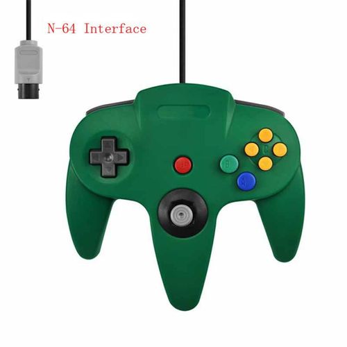 Manche De Jeu - Manette De Jeu Filaire Pour Nintendo 64, Hôte N64, Manette De Jeu, Manette Pour Jeux De Console Classiques 64, Mac, Ordinateur, Pc