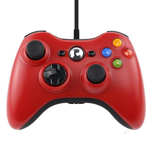 Rouge - Manette De Jeu Filaire Usb Microsoft Xbox360, Contrôleur De Jeu Pour Xbox 360, Pour Téléphone Portable Et Pc