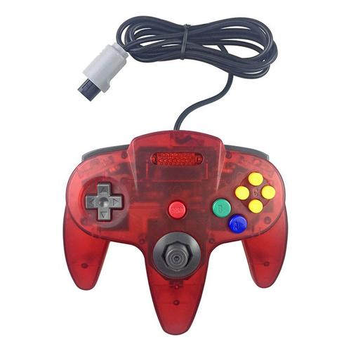 Rouge Transparent - Manette De Jeu Filaire Pour Nintendo N64, Contrôleur De Jeu Filaire