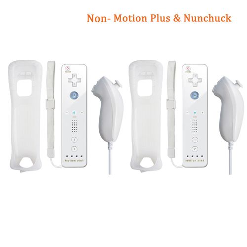 25-No-106 - Manette De Jeu Sans Fil Avec Motion Plus Intégré, Manette De Jeu Pour Jeux Nintendo Wii, Contrôle À Distance, Manette De Jeu