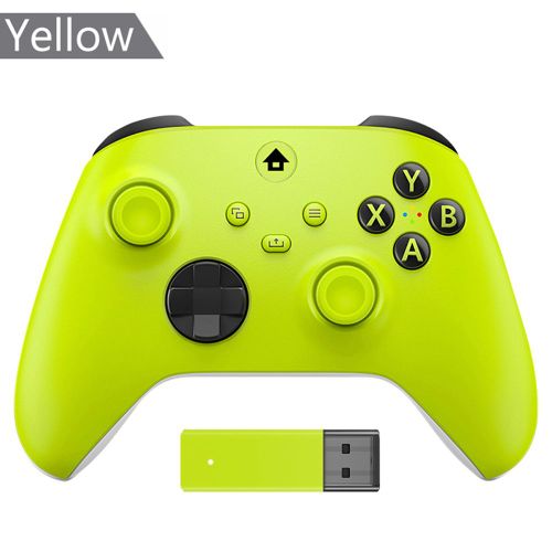 Jaune - Manette De Jeu Sans Fil Avec Récepteur Pc, Manette De Jeu, 2.4g, Windows 7, 8/10, Touriste-Vibration, Xbox Series X, S