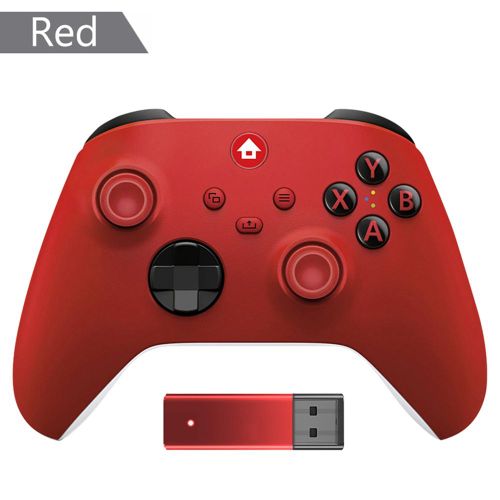 Rouge - Manette De Jeu Sans Fil Avec Récepteur Pc, Manette De Jeu, 2.4g, Windows 7, 8/10, Touriste-Vibration, Xbox Series X, S