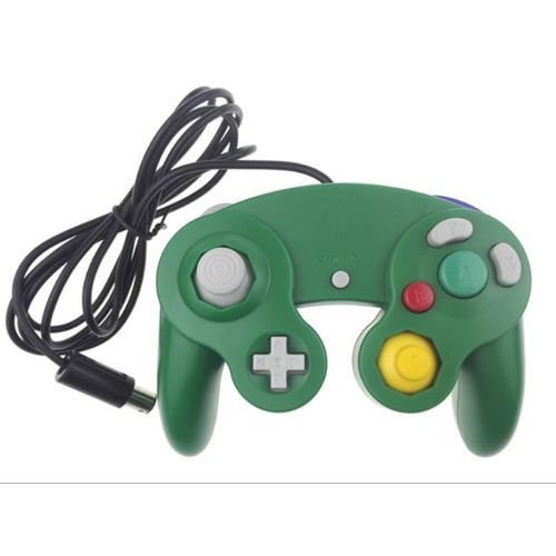 Vert - Manette De Jeu Filaire Pour Nintendo Wii Wiiu Gamecube, Accessoire De Jeu