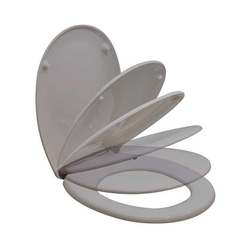 Abattant Wc En Thermodur Taupe  Avec Frein De Chute