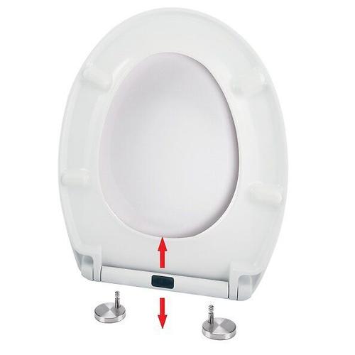 Abattant Wc Thermo Dur Easy Clip Blanc - Charnières Inox