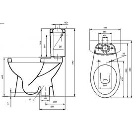 Pack wc rimless Trium sortie verticale / vario