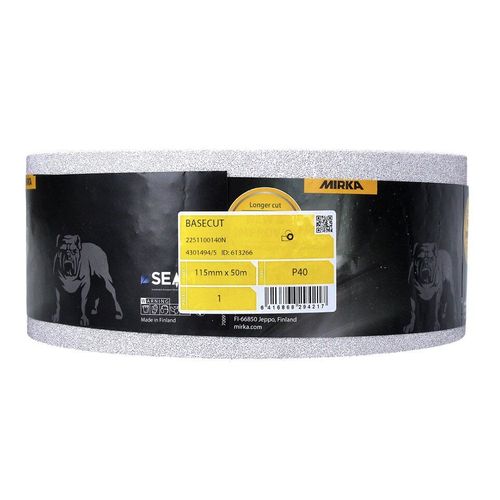 Mirka Basecut Rouleau De Papier Abrasif 115 Mm X 50 M, P40, Papier Abrasif Universel ( 2251100140n )