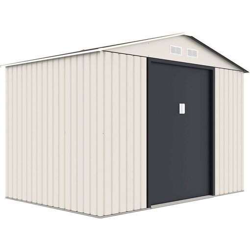 Abri De Jardin Métal "nebraska" - 5.30 M² - Beige/gris