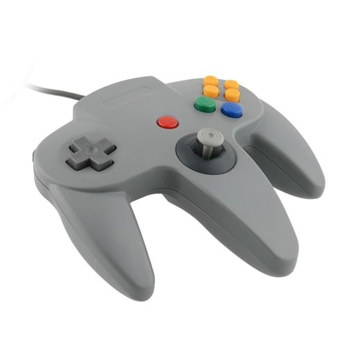 Usb Gris - Manette De Jeu Filaire Usb Pour Console Nintendo 64, Contrôleur De Jeu, Manette De Jeu, Originale