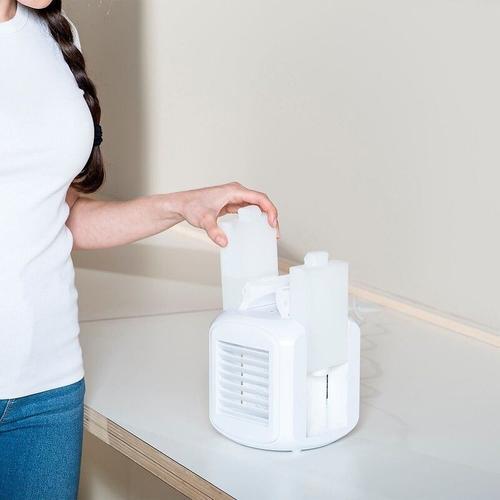 Taurus Alpatec Snowfield Mini - Refroidisseur d'air/humidificateur - plateau de table - blanc