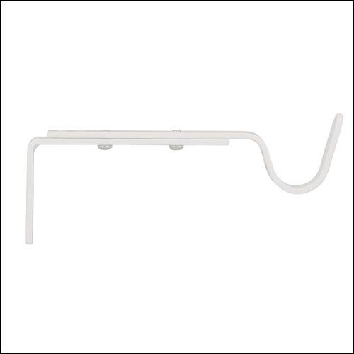 2 supports ouverts moyen, diamètre 20mm métal blanc