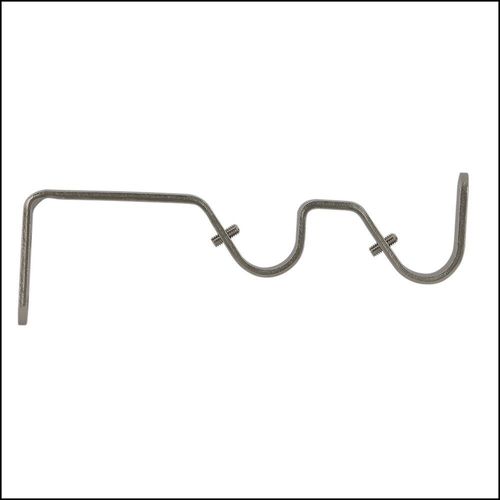 2 supports ouverts double, diamètre 20mm nickel