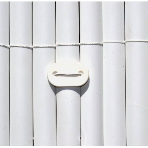 26 fixations pour canisses Blanc