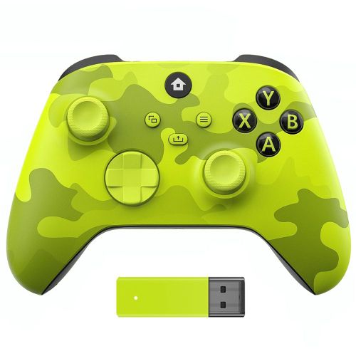 Armée Verte - Manette De Jeu Sans Fil Avec Adaptateur 2.4g, Manette De Jeu Pour Xbox One, One S, X, Series X, S, Console De Jeu Et Pc, Windows 10 Plus