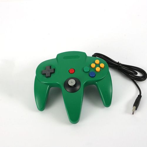 Usb Vert - Manette De Jeu Filaire Usb Pour Console Nintendo 64, Contrôleur De Jeu, Manette De Jeu, Originale