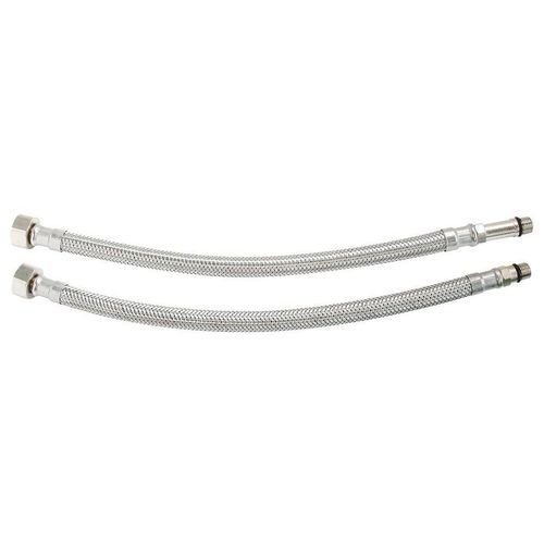 Lot 2 Flexibles Sanitaires 500 Mm Dn8 F 3/8"- M 10/100 Dont 1 Avec Prolongateur