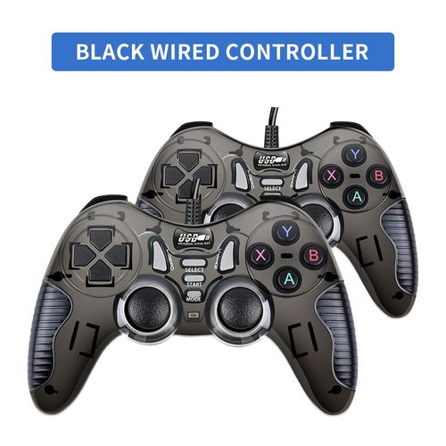 218b-2 - Manette De Jeu Filaire Avec Double Moteur De Vibration, Support Tv Box/Console De Jeu/Jeux Pc/Téléphones, Joystick