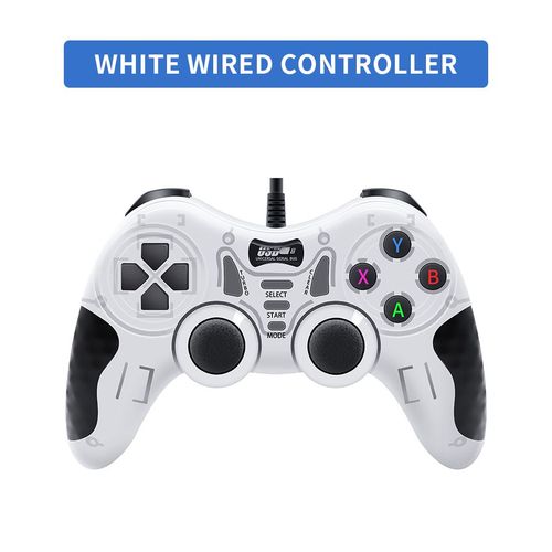 218w-1 - Manette De Jeu Filaire Avec Double Moteur De Vibration, Support Tv Box/Console De Jeu/Jeux Pc/Téléphones, Joystick