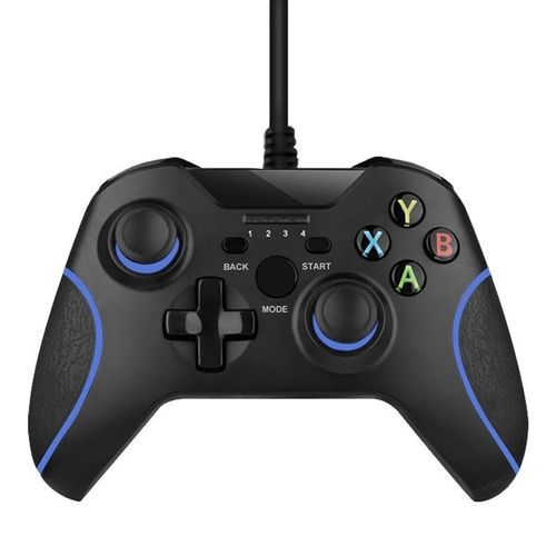 Ligne Bleue - Manette De Jeu Filaire Usb Pour Téléphone Android, Manette De Jeu Pour Ps3, Contrôle De Console, Pc, Sony, Accessoires De Manette De Jeu